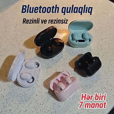 Kompüter, noutbuk və planşetlər: Bluetooth qulaqlıqlar – rezinli və rezinsiz modellər Xüsusiyyətlər: - — 1