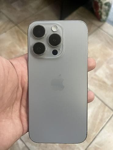 IPhone 15 Pro, 128 GB, Gümüşü, Face ID