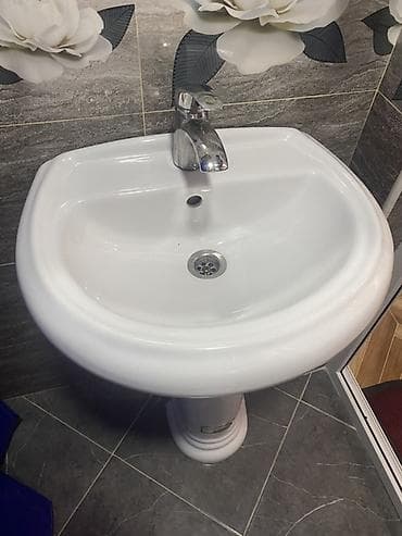 ametist daşı: Az ışledılmış Hamam üçün tam dəst lavabo - Klassik sütun ayaqlı — 4