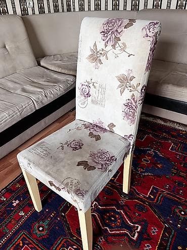 stular: 2 ci əl mebel. Stul 6 ədəd, 4-ü batib oturan yeri — 4