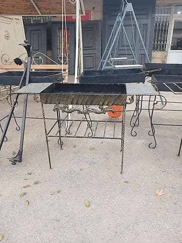 demir setkalar: Dəmir Həyət darvazası, Yana açılan, Mexaniki, rəng - Qara, Kredit yoxdur — 7