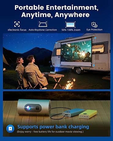 Kateqoriya: Proyektorlar Brend: No Brand Məhsul: Q8 WiFi Projector — 1