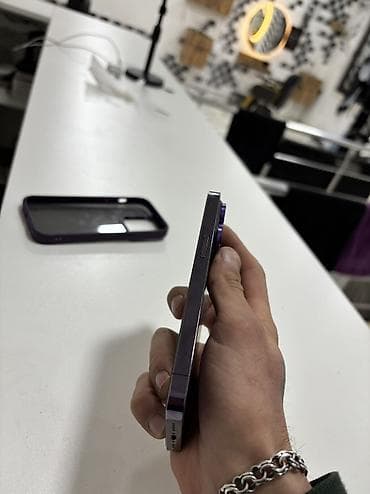 telefon duyməli: IPhone 14 Pro, 128 GB, Deep Purple, Face ID — 5