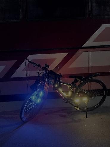 LED işıqlı velosiped (şəhər və gecə sürüşləri üçün tam təchizatlı) -
