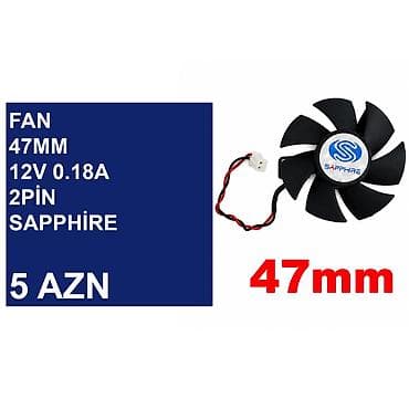 adapt: Kulerlər/Fanlar/Breketlər ⭐Fan 36mm 12v 2pin - 5 AZN ⭐Fan 45mm 12v — 9