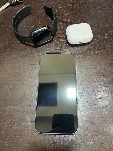 apple watch 1: IPhone 16, 128 GB, Mavi, Face ID — 7