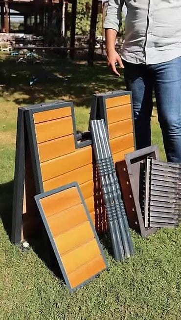 piknik oturacaq: Böyük ölçüde ev ve bağ üçün istenilen ölçüde hazırlanır. Kiçik ölçüde — 6
