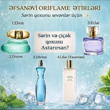 oriflame faizleri: Oriflame ətirləri – sərin və çiçək notlarını sevənlər üçün seçmə — 1