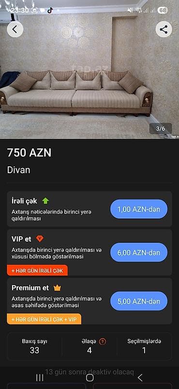 kim mebel: Divan, Açılmayan, Bazasız, Parça, Çatdırılma yoxdur — 1