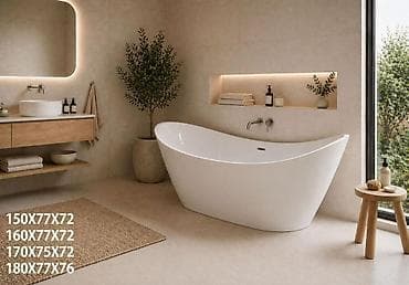 hamam xalcasi: Yeni Vanna, Akril, Pulsuz çatdırılma — 3
