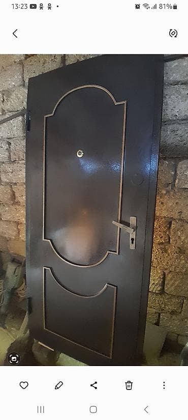 Furnitura və aksessuarlar: Metal giriş qapısı - Material: möhkəm metal/konstruksiya poladı - — 1