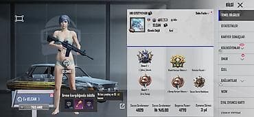 baş: PUBG Mobile hesabı – yüksək səviyyəli əşyalar və statistika - — 1