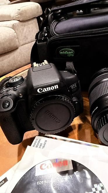 Foto və videokameralar: Canon EOS 750D DSLR fotoaparat dəsti Məhsul tərkibi:Cantada bu — 8
