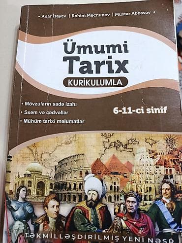 Ümumi Tarix – Kurikulumla (6–11-ci sinif) Müəlliflər: Anar İsayev