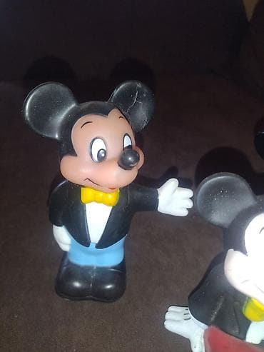 stranger things max: Mickey və Minnie Mouse fiqurları – 4 ədəd dəst rezin, 1960-70il — 2