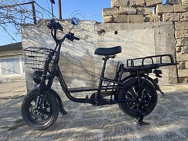 velosiped salcano: Elektrik velosipedi/skuteri – yükdaşıma üçün gücləndirilmiş model — 2