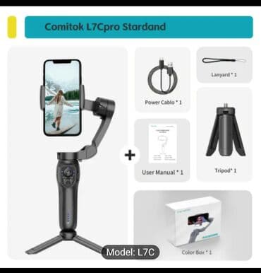 стедикам для телефона: Smartfonlar üçün nəzərdə tutulmuş bu stabilizator, AI üz izləmə və 3 — 7