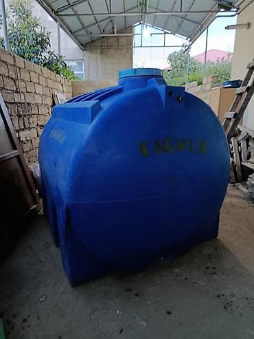 ev perdesi: YAGMUR markalı su çəni – 5000 litr - Həcm: 5000 L (korpus üzərində — 2