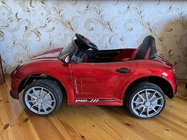 kabriolet: Uşaq üçün elektrikli maşın – kabriolet tipli, qırmızı rəng — 1