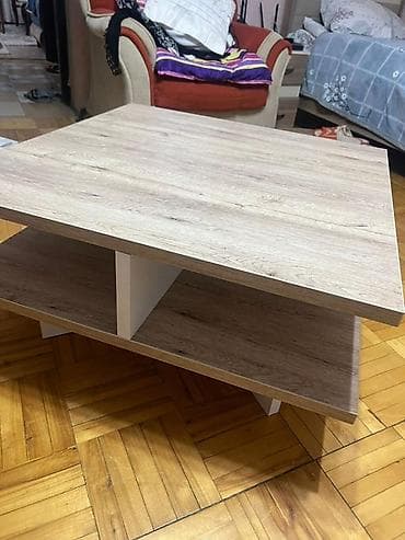 nerj stol: Kvadrat masa, Açılmayan, Təkərsiz, Teksturalı laminat — 1