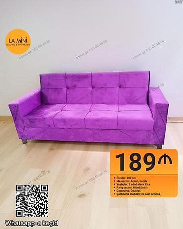 divalar: Divan, Açılan, Bazalı, Vеlur parça, Ödənişli çatdırılma — 1