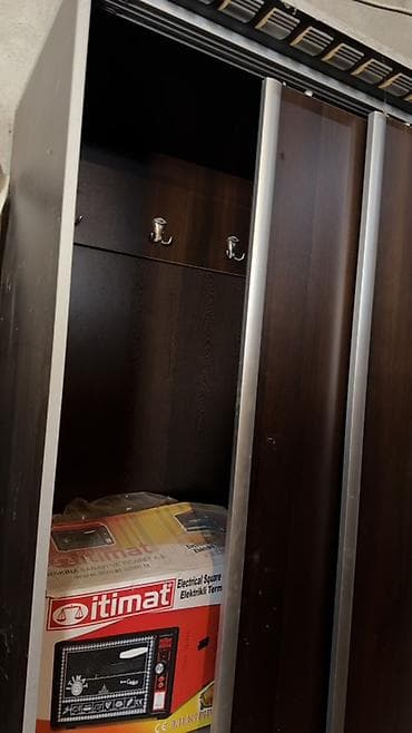 balaca wkaf: 2 qapılı, Qəhvəyi, Taxta, Kupe, Düz dolab — 3