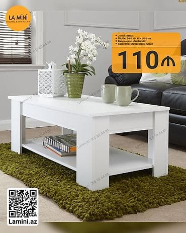 sac stolu: Jurnal masası – LA MINI - Ölçülər: Dərinlik 60 sm × Hündürlük 40 sm × — 1