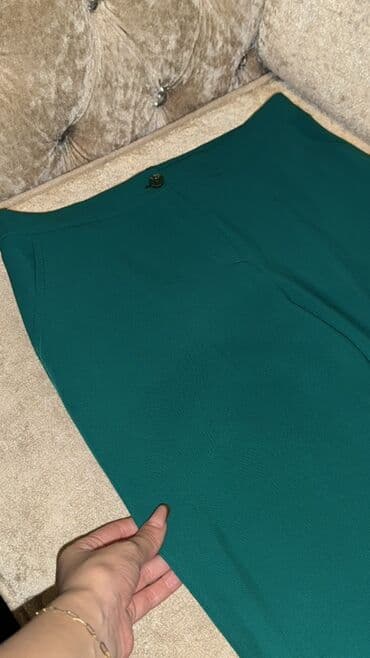 Üst geyimi: Qadın şalvarı – zümrüd-yaşıl rəng klassik - Model: Klassik, düz — 2