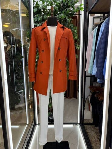 дождевой костюм детский: Мужской плащ, цвет - Оранжевый — 1