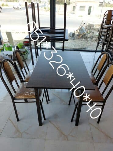 dəri stul: Stol stul masa ve oturacaq destleri Tek-Tek ve Komplekt Wekilde — 10