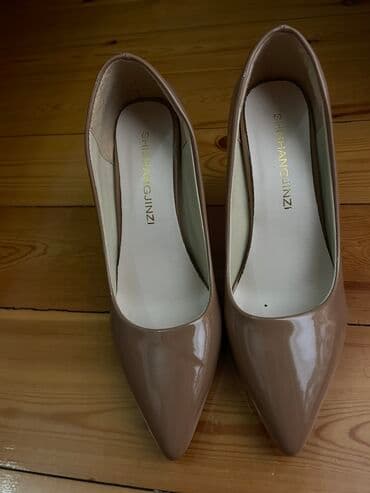 женские бордовые туфли: Туфли, Размер: 38, цвет - Коричневый, Б/у — 1