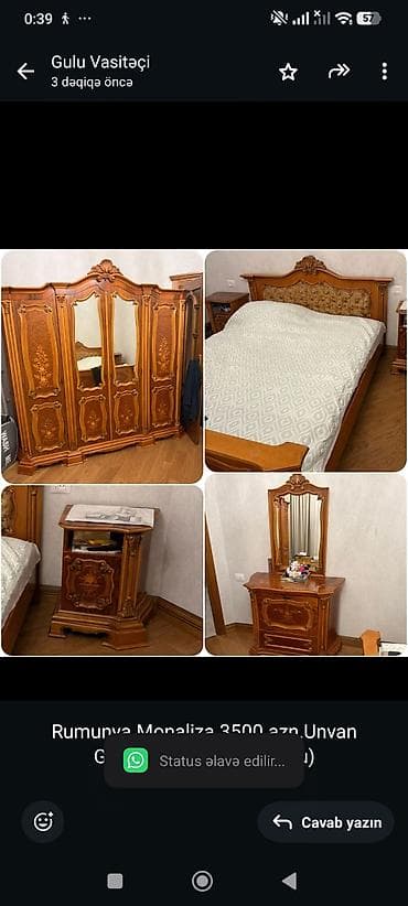 Rumunya Monaliza 3500 azn.Unvan Genclik.Endirmi var (Gulu) — 1