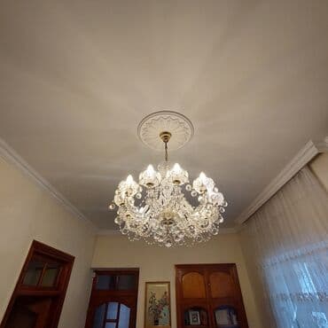 listur sekilleri: Çılçıraq, 10 və daha çox lampa, Xrustal — 1