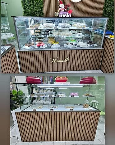 Dərin dondurucular: 2 eded quru vitrin 2.10.(1) 1 eded soyuducu vitrin 1.80 Ona birləşiy — 1