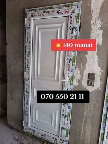 hamam qapları: Hamam üçün Yeni Plastik qapı Çərçivə ilə, Ödənişli quraşdırma, Ödənişli çatdırılma, Rayonlara çatdırılma, Ünvandan götürmə — 6