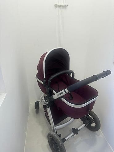 araba: Uşaq arabası – FORBABY markası, dərin tünd-bordo rəng. Xüsusiyyətlər — 3