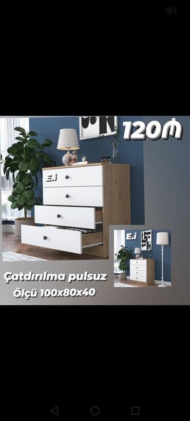 güzgü ilə çekmeceli sinə: Yeni, Güzgüsüz, Azərbaycan — 10