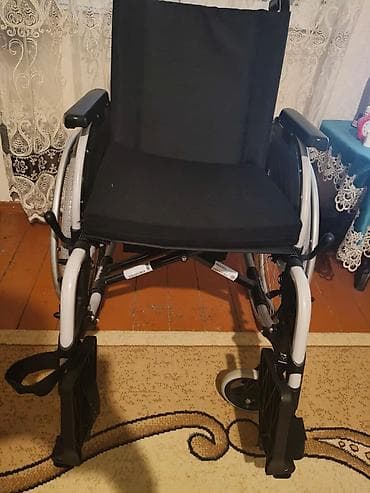 Manual əlil arabası - Yüngül və möhkəm metal konstruksiya - Qatlana — 1