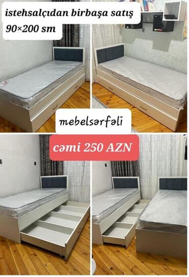 taxt bazası: Yeni, Təknəfərlik çarpayı, Bazalı, Matras ilə, Siyirməli — 1