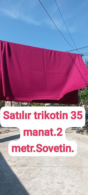 et xali ucun derman: Trikotin parça – sovet istehsalı. - Uzunluq: 2 metr - Qiymət: 35 — 5