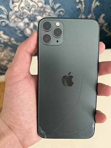 iphone xs max kreditle: IPhone 11 Pro Max, 256 GB, Matte Midnight Green, Barmaq izi, Face ID — 1