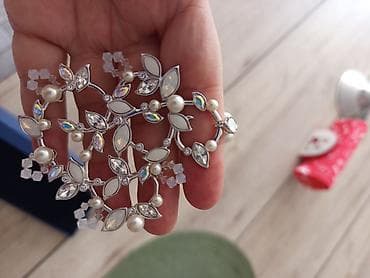 muncuq: Swarovski bəzəkli zərif boyunbağı aksessuarı - Brend: Swarovski — 4