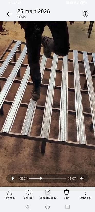 dəmir truba: Qalin demir 100 manat catdirilma şeher dahili 10 il zamanet — 1