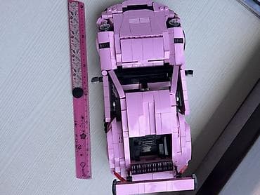 sederek oyuncaq: Lego Konstruksiya maşın modeli – çəhrayı rəngdə idman kupe - Model — 2