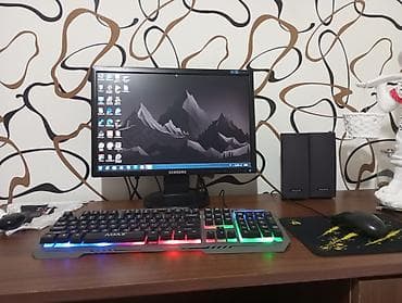 komputer setup: Masaüstü kompüter seti Komplekt: - Samsung LCD monitor (təxminən — 1