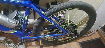 28 velosipet: BMx GTR dağ velosipedi - Rəng: mavi-göy, sarı-neon elementlərlə - — 3