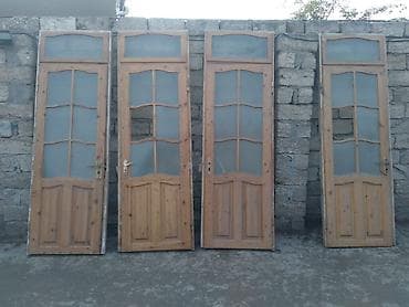 qapi avropa: Taxta şüşəli otaq qapıları - Material: təbii ağac karkas, mat şüşə — 1
