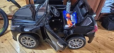 Uşaq üçün elektrikli maşın – Lexus LX üslubunda, qara rəng.Pultla — 4