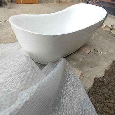 divar dekoru: Məhsul: Azaddayanan (freestanding) akril vanna - Dizayn: Asimmetrik — 1