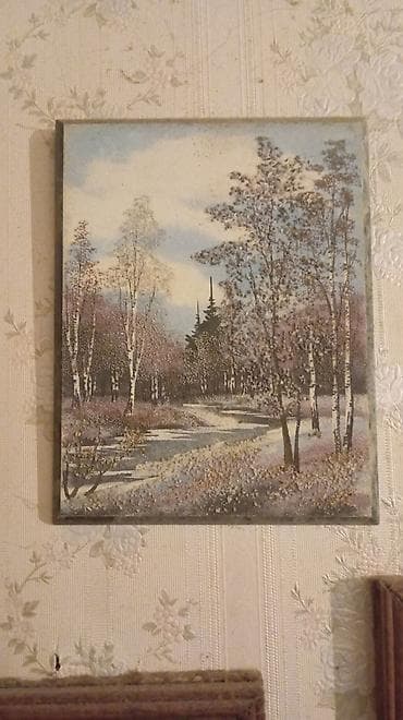 yastık: Təbiət mövzulu dekorativ tablo dəsti - Məhsul: Divar üçün dekorativ — 1